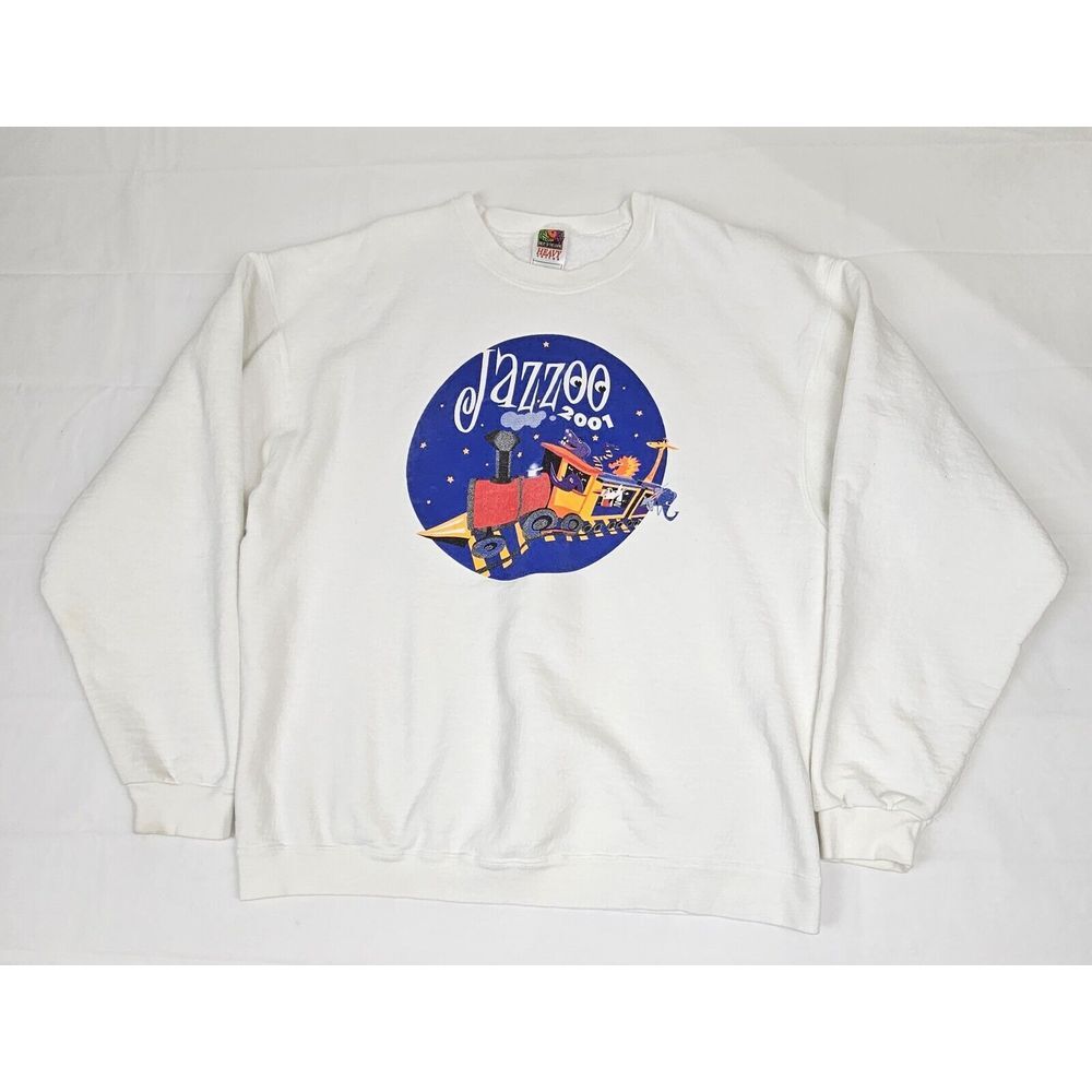 Kansas City‎ Missouri Jazzoo Sweatshirt Mens XL. Vintage 01' Crewneck KC ZOO.